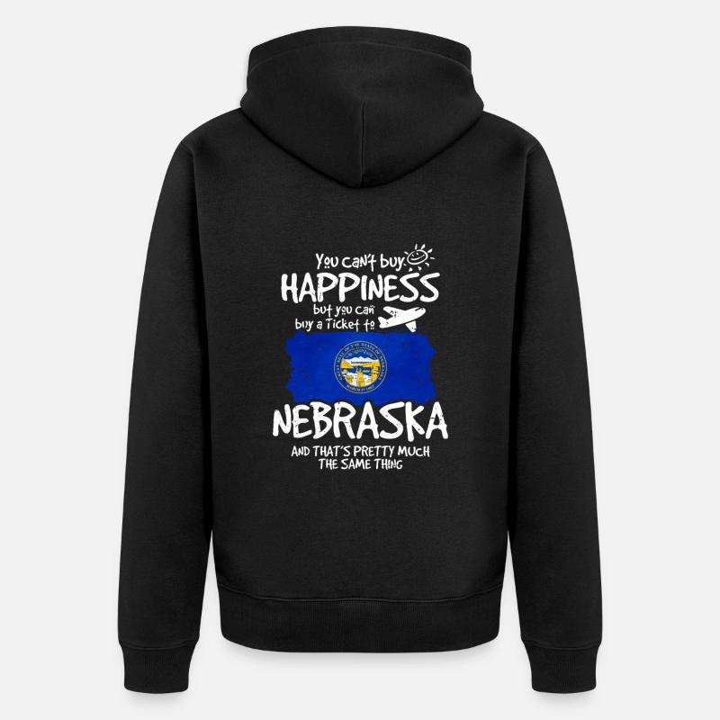 Nebraska - Veste à capuche bio Premium Unisexe - noir