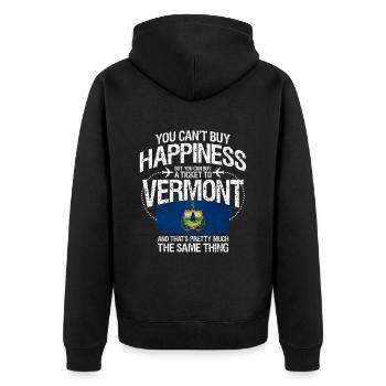 Vermont - Veste à capuche bio Premium Unisexe - noir - Dos - Nico (187cm)