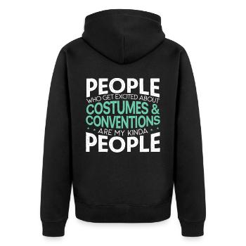 Cosplay Cosplaying Proud Cosplayer Costume Play - Veste à capuche bio Premium Unisexe - noir - Dos - Nico (187cm)