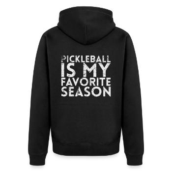Pickleball est mon préféré pour les joueurs de Pickleball - Veste à capuche bio Premium Unisexe - noir - Dos - Nico (187cm)