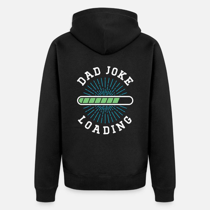 Papa Blague Papa Blagues Père - Veste à capuche bio Premium Unisexe - noir