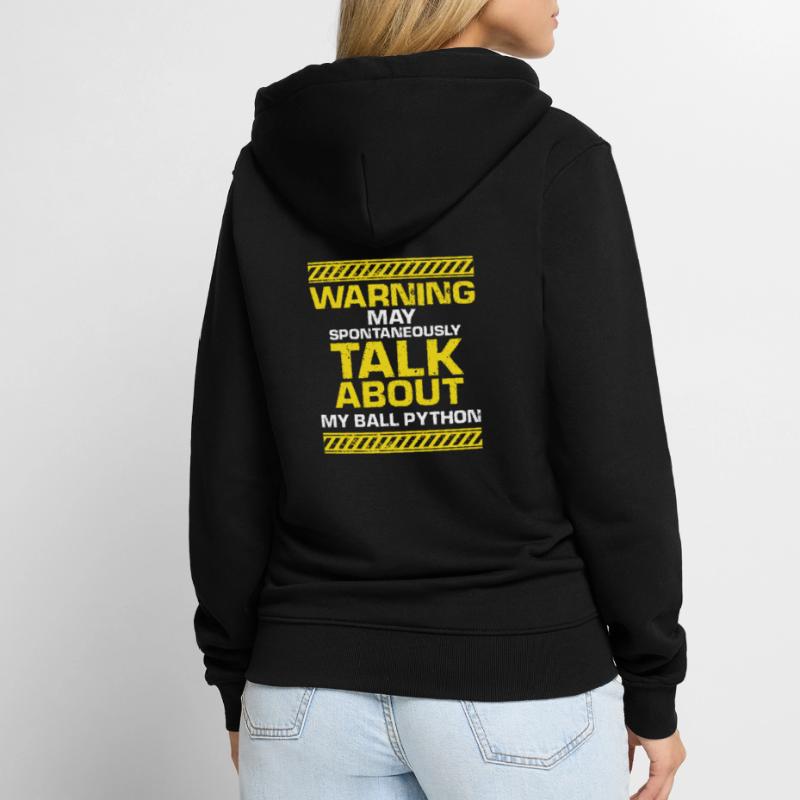 King python design for snake lovers Unisex Premium Organic Zip Hoodie