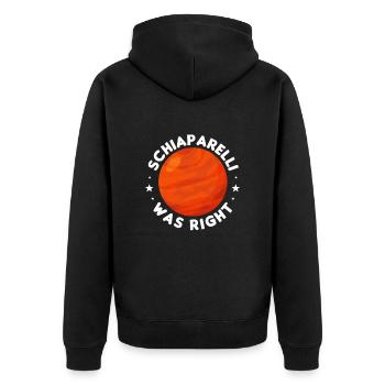 Mars Red Planet Space Astronaut Cadeau - Veste à capuche bio Premium Unisexe - noir - Dos - Nico (187cm)