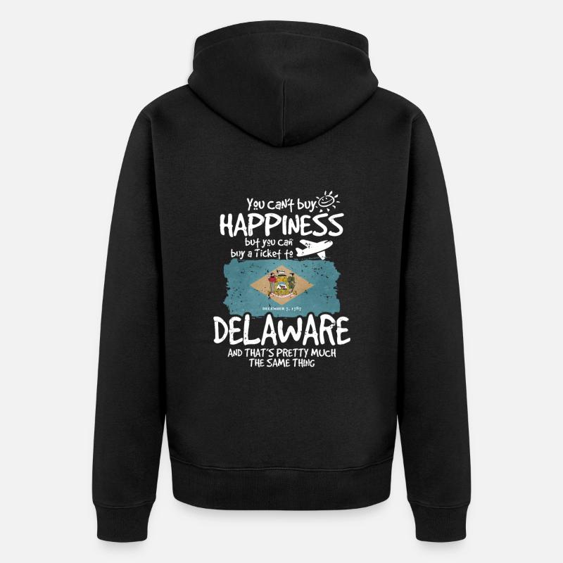 Delaware - Veste à capuche bio Premium Unisexe - noir