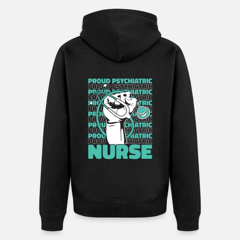 Infirmier - Veste à capuche bio Premium Unisexe - noir