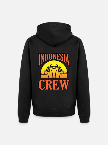 Indonesia - Unisex Premium Organic Zip Hoodie - black