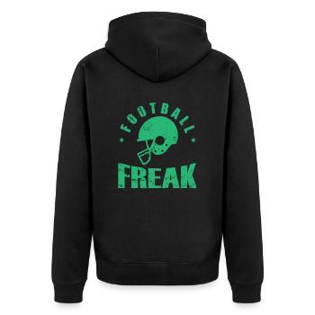 Football Freak America Sport Touchdown - Veste à capuche bio Premium Unisexe - noir - Dos - Nico (187cm)