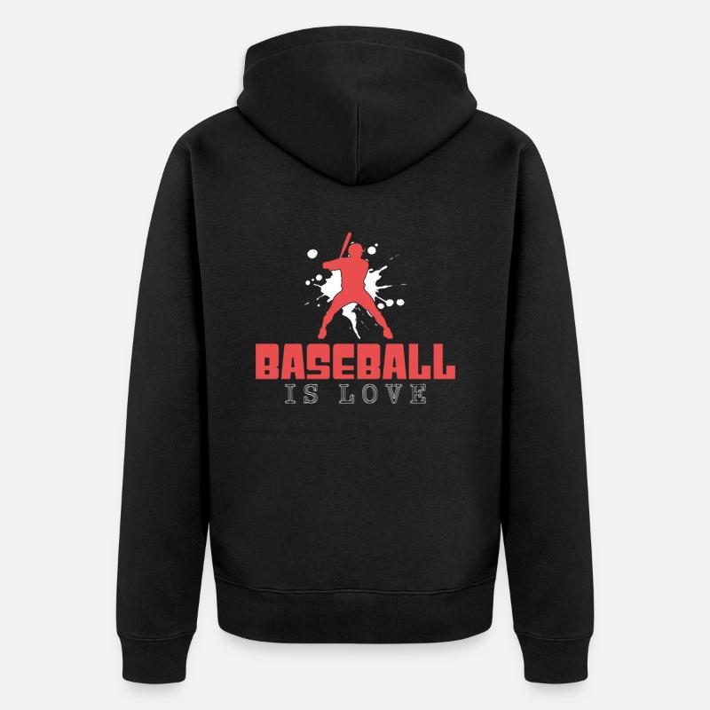 Base-ball - Veste à capuche bio Premium Unisexe - noir