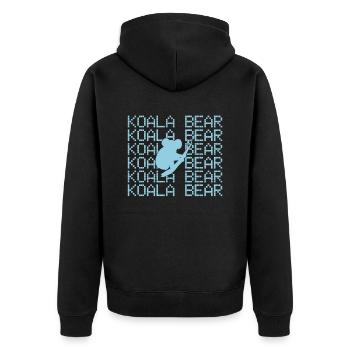 Ours Koala - Veste à capuche bio Premium Unisexe - noir - Dos - Nico (187cm)
