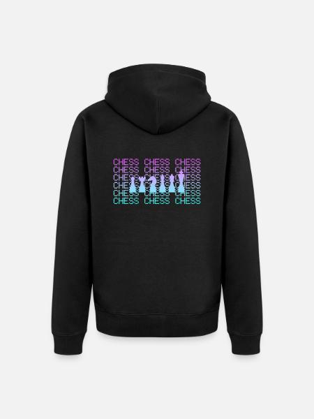 Schach - Unisex Premium Bio Zip Hoodie - Schwarz