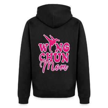 Wing Chun Mère Arts Martiaux Arts Martiaux Entraîneur - Veste à capuche bio Premium Unisexe - noir - Dos - Nico (187cm)