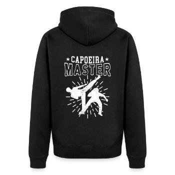 Capoeira Maître Arts Martiaux Brésilien Hobby - Veste à capuche bio Premium Unisexe - noir - Dos - Nico (187cm)