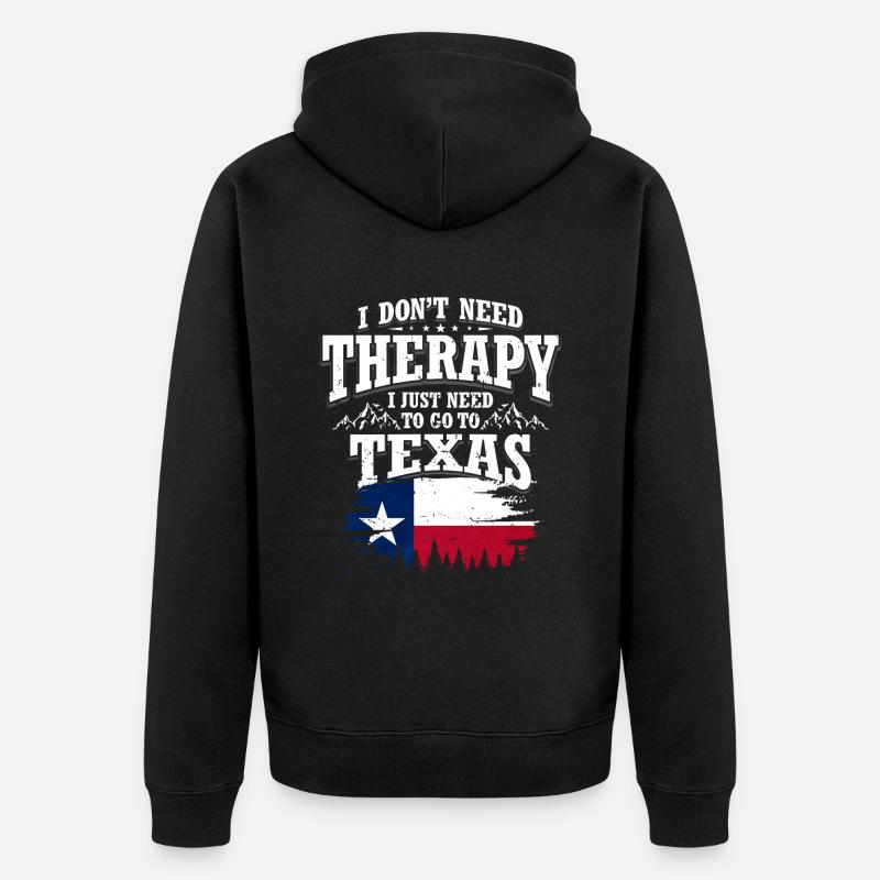 Texas - Veste à capuche bio Premium Unisexe - noir