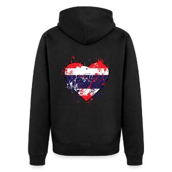 Thaïlande - Veste à capuche bio Premium Unisexe - noir - Dos - Nico (187cm)