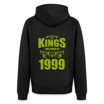 les rois sont nés en 1999 - Veste à capuche bio Premium Unisexe - noir - Dos - Nico (187cm)