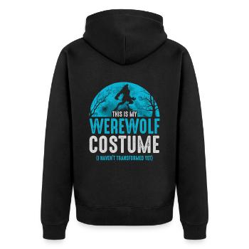 This is my werewolf costume that I don't - Unisex Premium Organic Zip Hoodie - black - Back - Nico (187cm)