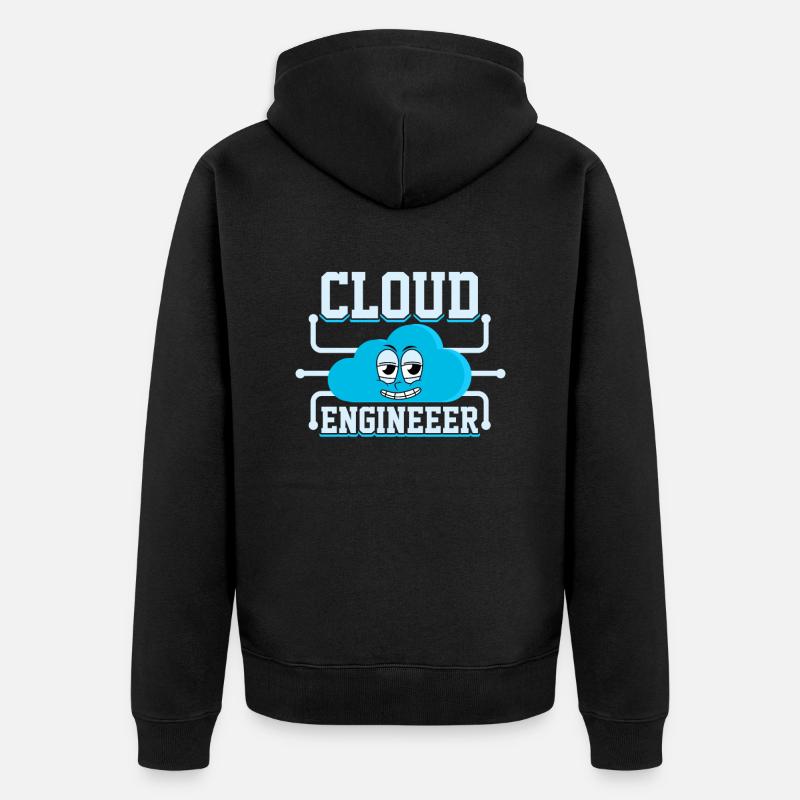 Administrateur Cloud Devops - Veste à capuche bio Premium Unisexe - noir