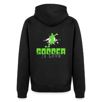 Football - Veste à capuche bio Premium Unisexe - noir - Dos - Nico (187cm)