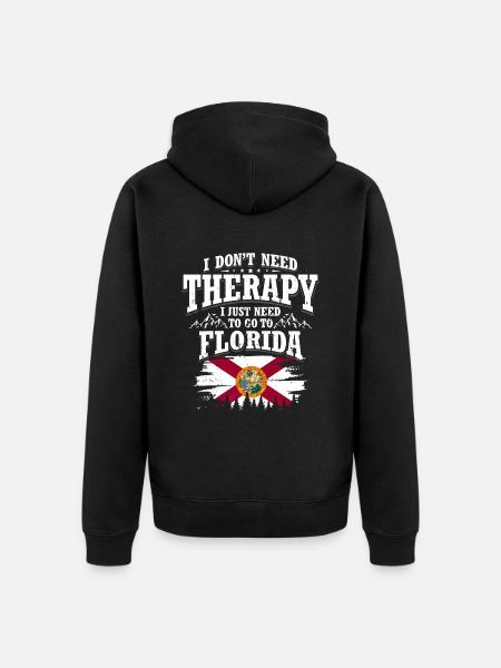 Floride - Veste à capuche bio Premium Unisexe - noir