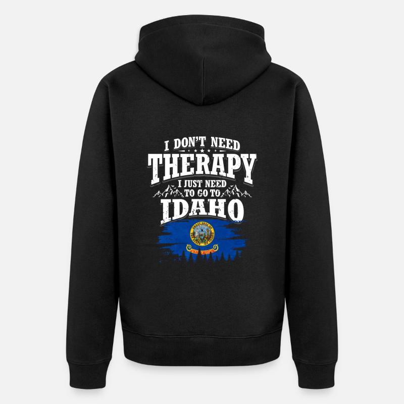 Idaho - Veste à capuche bio Premium Unisexe - noir