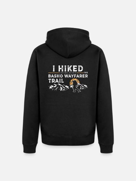 Hiked - Basho Wayfarer - Unisex Premium Organic Zip Hoodie - black