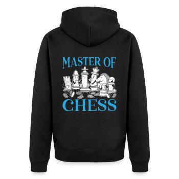 Maître d’échecs Sport Jeu de société Joueur d’échecs - Veste à capuche bio Premium Unisexe - noir - Dos - Nico (187cm)