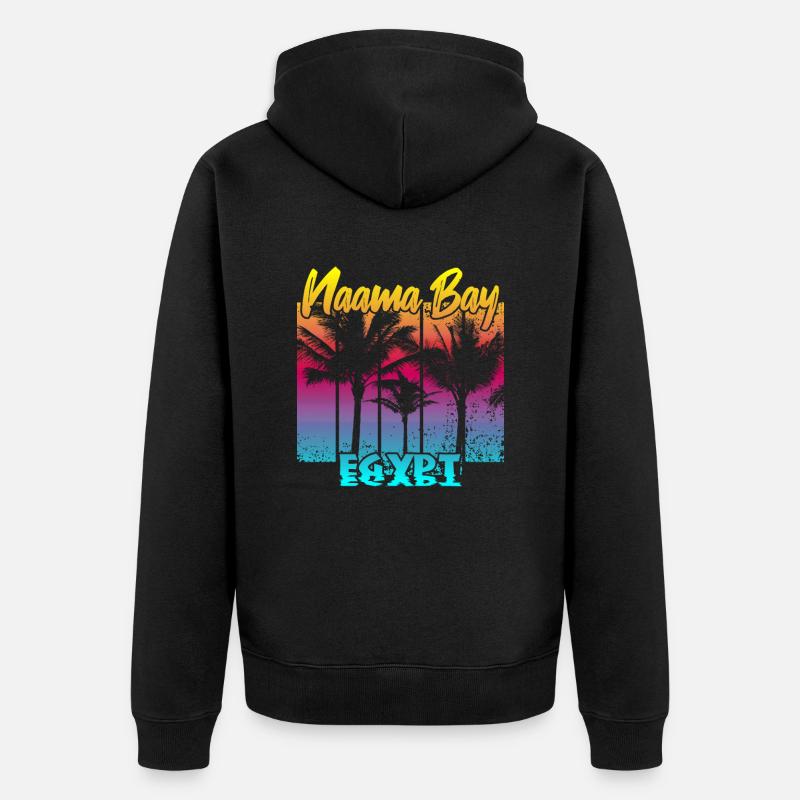 Naama Bay Égypte - Veste à capuche bio Premium Unisexe - noir