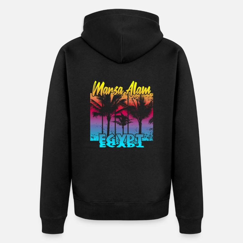 Marsa Alam Égypte - Veste à capuche bio Premium Unisexe - noir