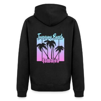 Treasure Beach Jamaïque - Veste à capuche bio Premium Unisexe - noir - Dos - Nico (187cm)