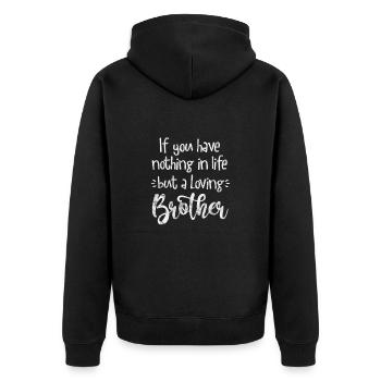 Frère - Veste à capuche bio Premium Unisexe - noir - Dos - Nico (187cm)