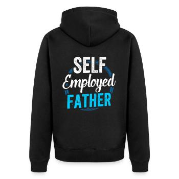 Père indépendant Pigiste Indépendant - Veste à capuche bio Premium Unisexe - noir - Dos - Nico (187cm)