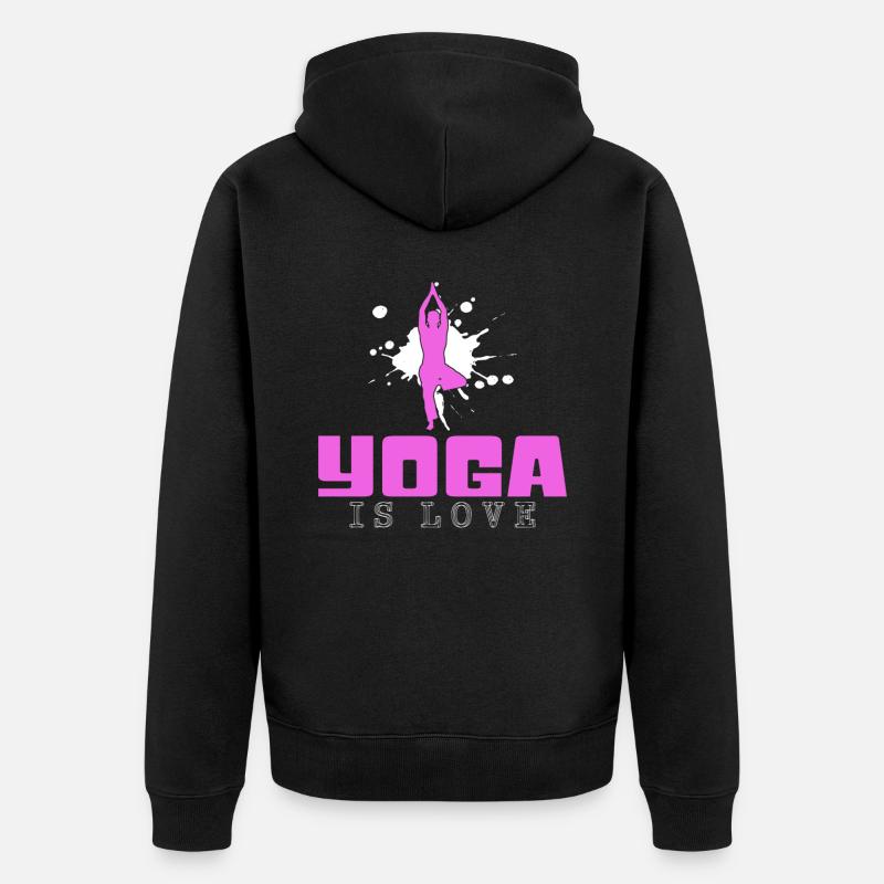 Yoga - Veste à capuche bio Premium Unisexe - noir