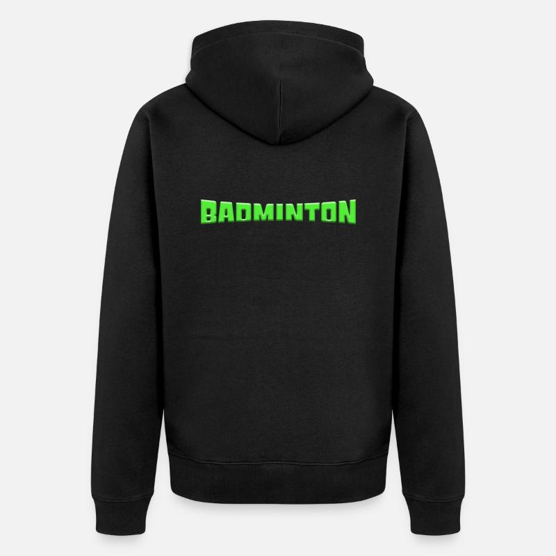 badminton - Veste à capuche bio Premium Unisexe - noir