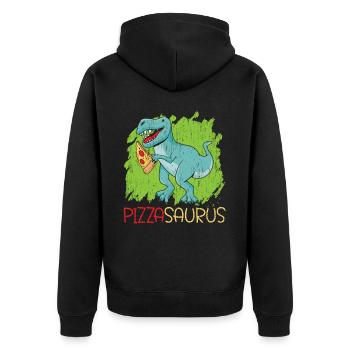 Pizzasaurus Amateurs de pizza Cuisine italienne Di - Veste à capuche bio Premium Unisexe - noir - Dos - Nico (187cm)