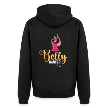 Danse du ventre Danse orientale Musique Danseur - Veste à capuche bio Premium Unisexe - noir - Dos - Nico (187cm)