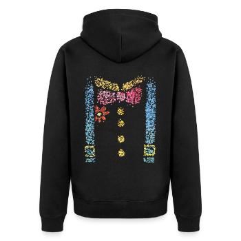 Clown Carnaval Carnaval Costume Remplacement Carnaval Fan - Veste à capuche bio Premium Unisexe - noir - Dos - Nico (187cm)