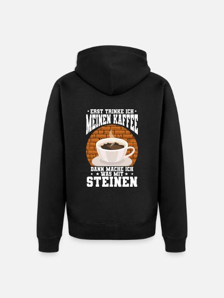 Maurer - Unisex Premium Bio Zip Hoodie - Schwarz