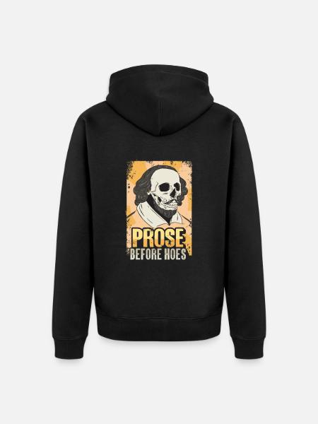 Shakespeare Literatur - Unisex Premium Bio Zip Hoodie - Schwarz