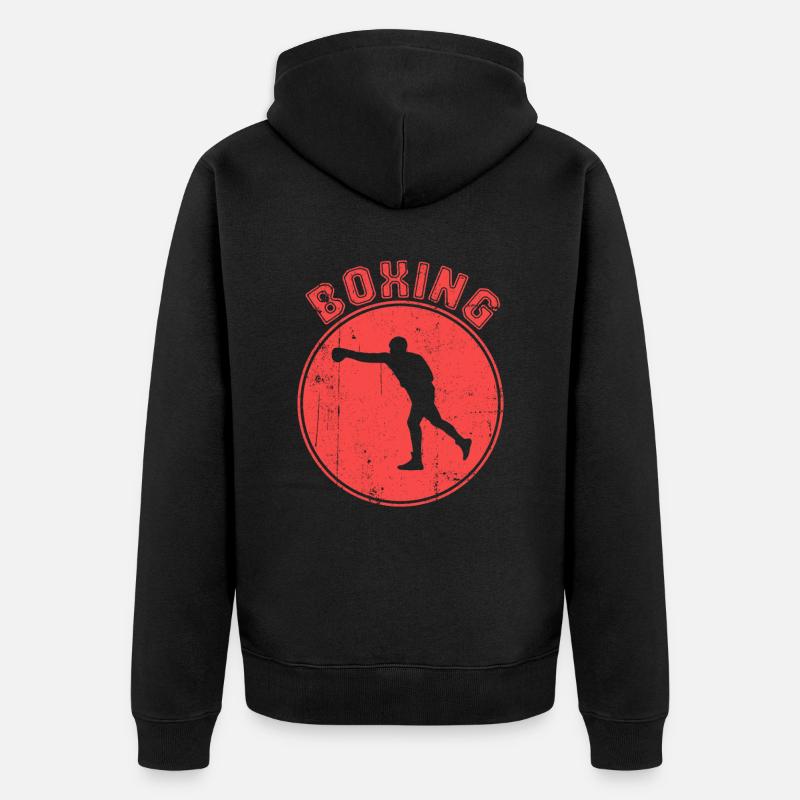 Boxe - Veste à capuche bio Premium Unisexe - noir