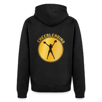 cheerleading - Veste à capuche bio Premium Unisexe - noir - Dos - Nico (187cm)