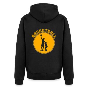 Basket-ball - Veste à capuche bio Premium Unisexe - noir - Dos - Nico (187cm)