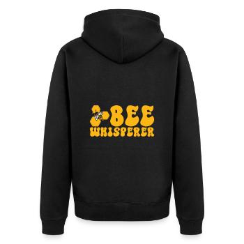 Bees honey bee beekeeper beekeeper gift - Unisex Premium Organic Zip Hoodie - black - Back - Nico (187cm)