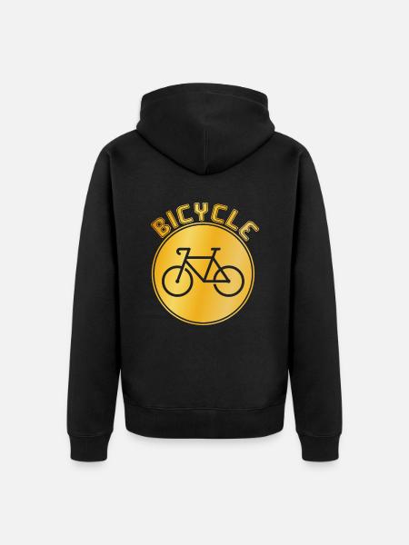 Vélo - Veste à capuche bio Premium Unisexe - noir