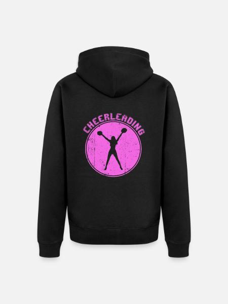 cheerleading - Unisex Premium Organic Zip Hoodie - black