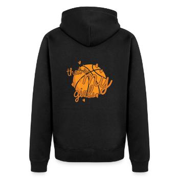 C’est My Girl Basketball America USA - Veste à capuche bio Premium Unisexe - noir - Dos - Nico (187cm)