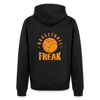Basketball Freak Ballsport Amérique États-Unis - Veste à capuche bio Premium Unisexe - noir - Dos - Nico (187cm)