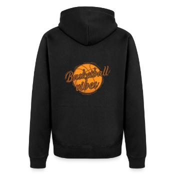 Basketball Vibes Ball Sports Amérique États-Unis - Veste à capuche bio Premium Unisexe - noir - Dos - Nico (187cm)