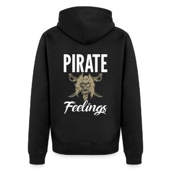 Catamaran sailing - Unisex Premium Organic Zip Hoodie - black - Back - Nico (187cm)