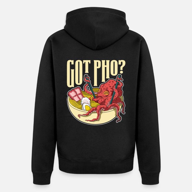 Got Pho Pho Geschenk - Unisex Premium Bio Zip Hoodie - Schwarz
