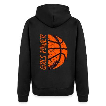 Dictons de basket-ball amusants pour les joueurs de basket-ball - Veste à capuche bio Premium Unisexe - noir - Dos - Nico (187cm)